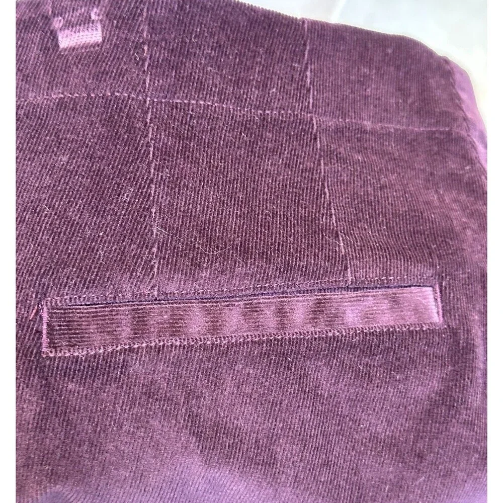 J. Jill Corduroy‎ Pants Women’s Size 8 Wine Burgundy Elevated Basics Classic